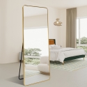 Espejo de diseño para suelo o pared dorado de 180 cm vertical Arsen-G Oferta