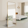 Espejo de diseño para suelo o pared dorado de 180 cm vertical Arsen-G Oferta