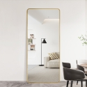 Espejo de diseño para suelo o pared dorado de 180 cm vertical Arsen-G Rebajas
