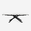 Mesa extensible efecto mármol 160-240x90cm comedor y cocina diseño moderno Quito Precio