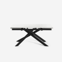 Mesa extensible efecto mármol 160-240x90cm comedor y cocina diseño moderno Quito Medidas