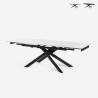 Mesa extensible efecto mármol 160-240x90cm comedor y cocina diseño moderno Quito Venta