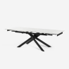 Mesa extensible efecto mármol 160-240x90cm comedor y cocina diseño moderno Quito Características