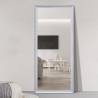Espejo de suelo o pared 180x80cm con marco clásico plateado Vestur-S Rebajas