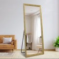 Espejo vertical 180x80cm de pared o suelo efecto madera Kommi Promoción