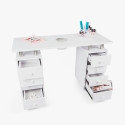 Mesa de manicura y reconstrucción de uñas con aspirador y 8 cajones Squoval Promoción