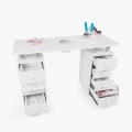 Mesa de manicura y reconstrucción de uñas con aspirador y 8 cajones Squoval Promoción