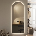 Espejo de pared moderno retroiluminado 170x65cm con luz led Stjarna Rebajas