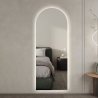Espejo de pared moderno retroiluminado 170x65cm con luz led Stjarna Descueto