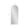 Espejo de pared moderno retroiluminado 170x65cm con luz led Stjarna Elección