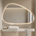 Espejo de baño antivaho de diseño moderno y retroiluminado Humar Oferta