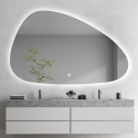 Espejo de baño antivaho de diseño moderno y retroiluminado Humar Rebajas