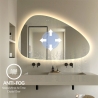 Espejo de baño antivaho de diseño moderno y retroiluminado Humar Descueto