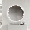 Espejo de baño redondo retroiluminado de 60 cm antivaho Veski L Oferta