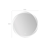 Espejo redondo de 70 cm para baño con retroiluminación y antivaho Veski XL Stock
