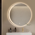 Espejo para baño redondo de 70 cm antivaho y retroiluminado Skeri XL Promoción