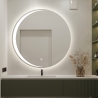 Espejo para baño redondo de 70 cm antivaho y retroiluminado Skeri XL Oferta