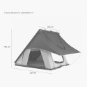 Tienda de techo de auto para camping de 2 plazas con toldo 140x225cm Mexico Precio