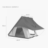 Tienda de techo de auto para camping de 2 plazas con toldo 140x225cm Mexico Precio