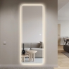 Espejo led de pared rectangular 170x65cm retroiluminado Trefil Descueto