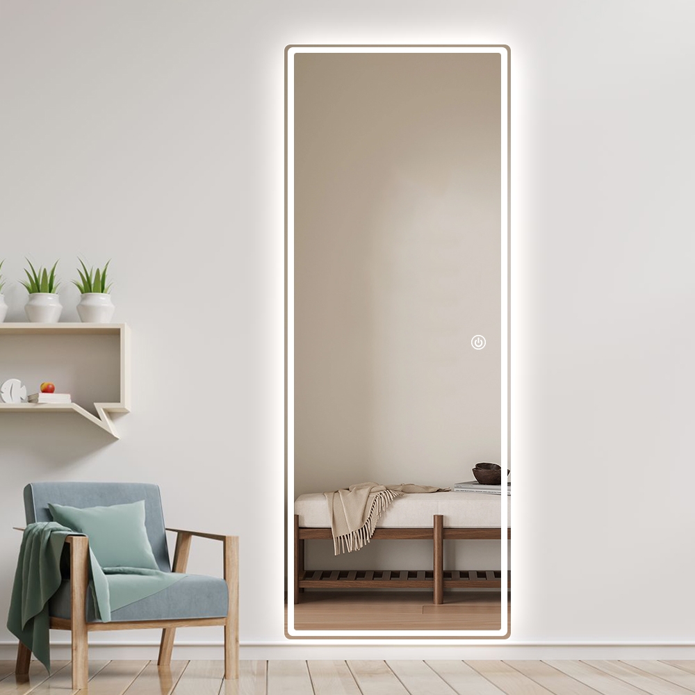 Espejo led de pared rectangular 170x65cm retroiluminado Trefil Promoción Espejo led de pared rectangular 170x65cm retroiluminado Trefil Promoción