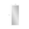 Espejo led de pared rectangular 170x65cm retroiluminado Trefil Elección