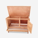 Conejera caseta corral de exterior y de madera para conejos Carrot Oferta