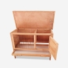 Conejera caseta corral de exterior y de madera para conejos Carrot Oferta