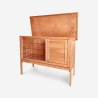 Conejera caseta corral de exterior y de madera para conejos Carrot Rebajas