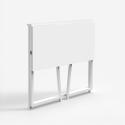 Escritorio plegable compacto 80x45x75 blanco para despacho Wolly B Rebajas