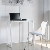 Escritorio plegable compacto 80x45x75 blanco para despacho Wolly B Promoción