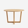 Mesa redonda de cocina y salón de madera con diseño moderno 12 0cm Zira Venta