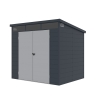Casita caja herramientas de jardín en polipropileno 238x191x215cm Bolsena Venta