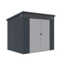 Casita caja herramientas de jardín en polipropileno 238x191x215cm Bolsena Oferta