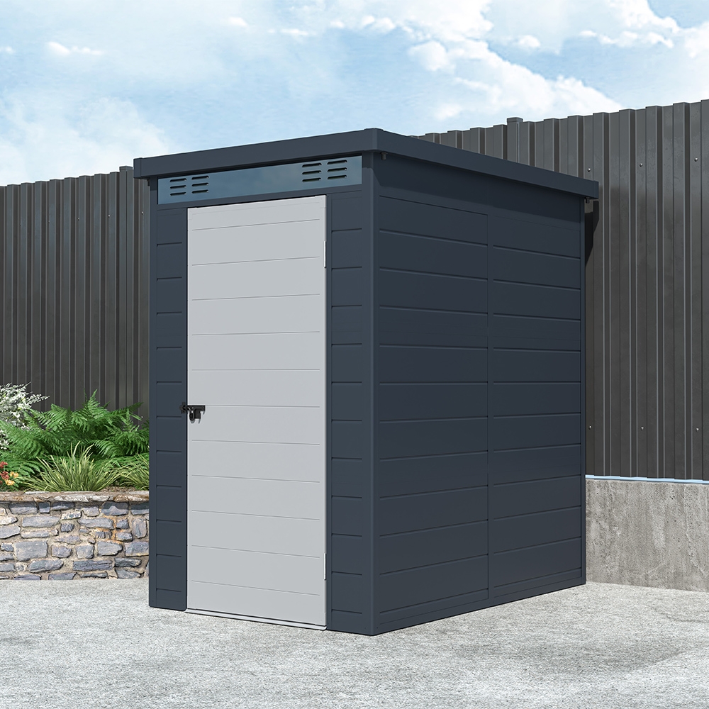 Caseta de jardín box en polipropileno 130x190x196cm de exterior Nemi