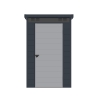 Caseta de jardín box en polipropileno 130x190x196cm de exterior Nemi Rebajas