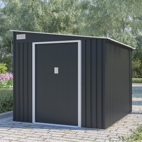 Caseta de metal para jardín porta herramientas 214x257x193cm Ostuni Promoción