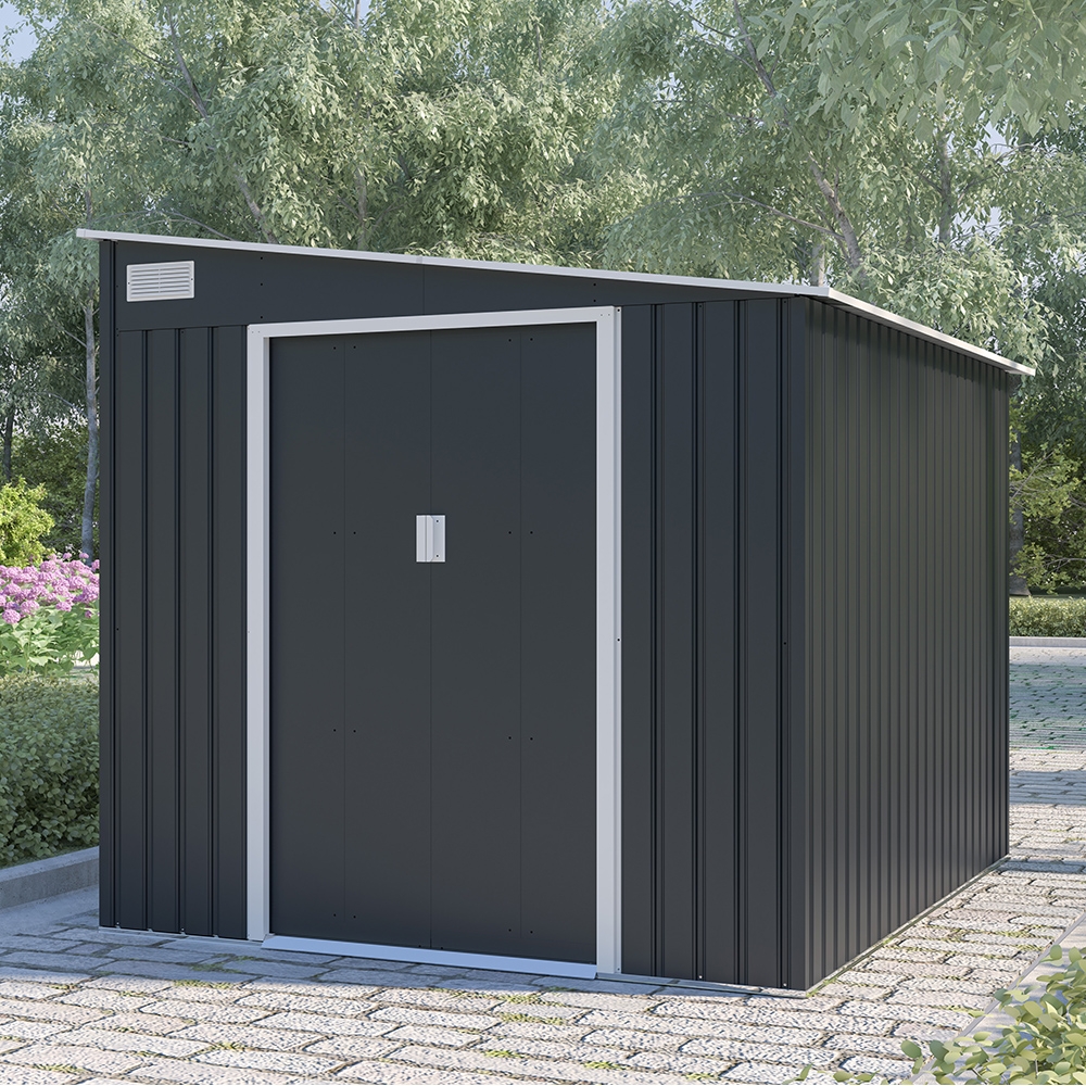 Caseta de metal para jardín porta herramientas 214x257x193cm Ostuni Promoción Caseta de metal para jardín porta herramientas 214x257x193cm Ostuni Promoción