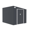 Caseta de metal para jardín porta herramientas 214x257x193cm Ostuni Oferta