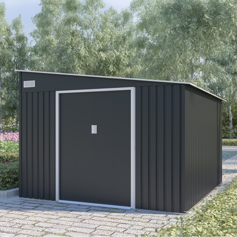 Casita de jardín de metal para herramientas 279x321x203cm Maratea Promoción