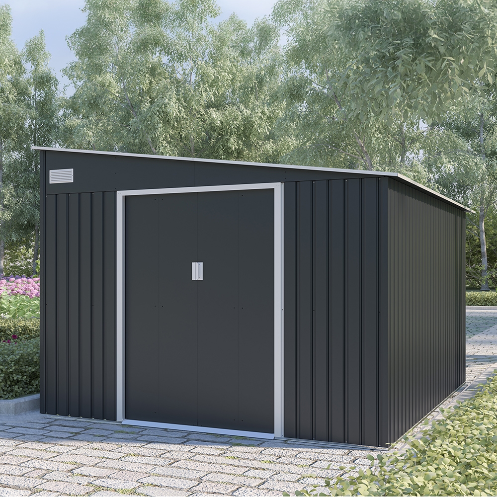 Casita de jardín de metal para herramientas 279x321x203cm Maratea Promoción