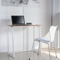 Escritorio plegable compacto blanco y de madera 80x45x75 Wolly W Promoción