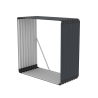 Leñera de jardín exterior de metal 110x52x110 cm Livigno Venta