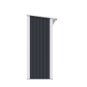 Leñera de jardín de metal para exterior 182x89x190 cm Vipiteno Descueto