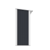 Leñera de jardín de metal para exterior 182x89x190 cm Vipiteno Descueto