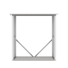 Leñera de jardín de metal para exterior 182x89x190 cm Vipiteno Rebajas