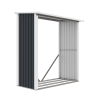 Leñera de jardín de metal para exterior 182x89x190 cm Vipiteno Oferta