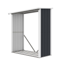Leñera de jardín de metal para exterior 182x89x190 cm Vipiteno Venta