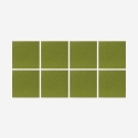Juego de 8 paneles fonoabsorbentes color verde de 60x60cm decorativos para la pared Toon-V Venta