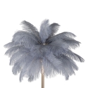 Lámpara de pie con pantalla de plumas y 3 puntos de luz h160cm Palm L 